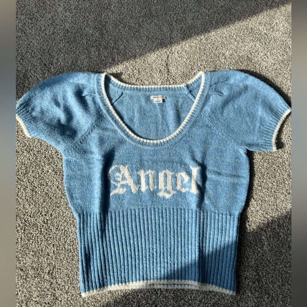 Kimchi Blue Angel Sweater in Sky Blue